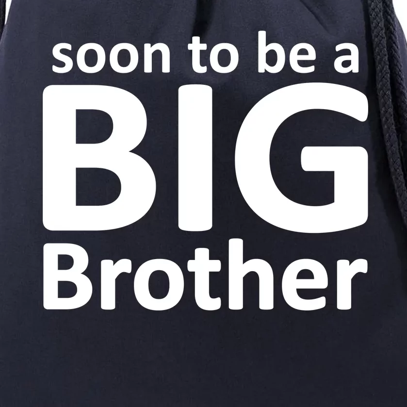 Soon To Be A Big Brother Drawstring Bag