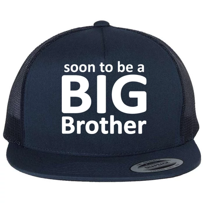 Soon To Be A Big Brother Flat Bill Trucker Hat