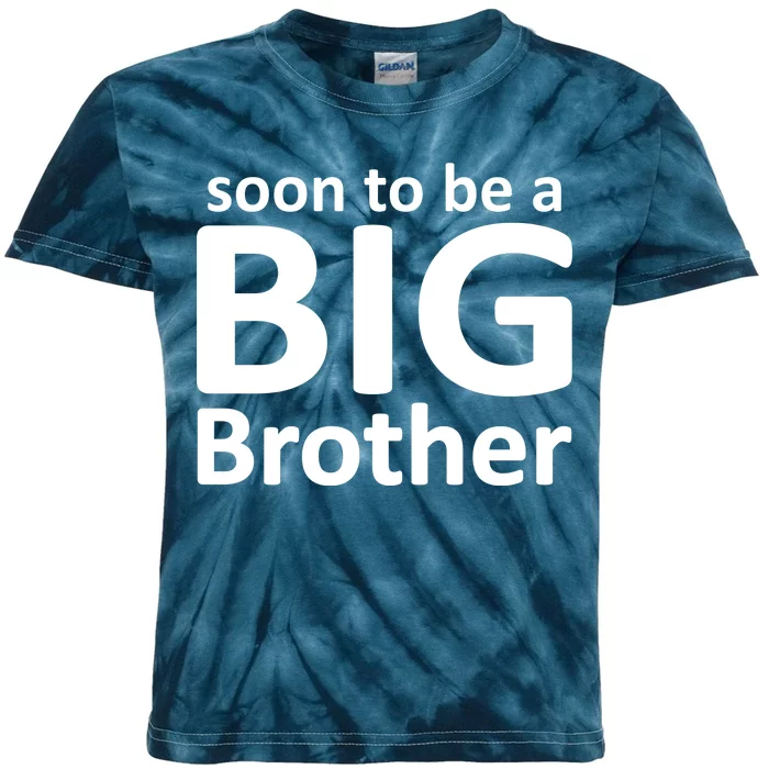 Soon To Be A Big Brother Kids Tie-Dye T-Shirt