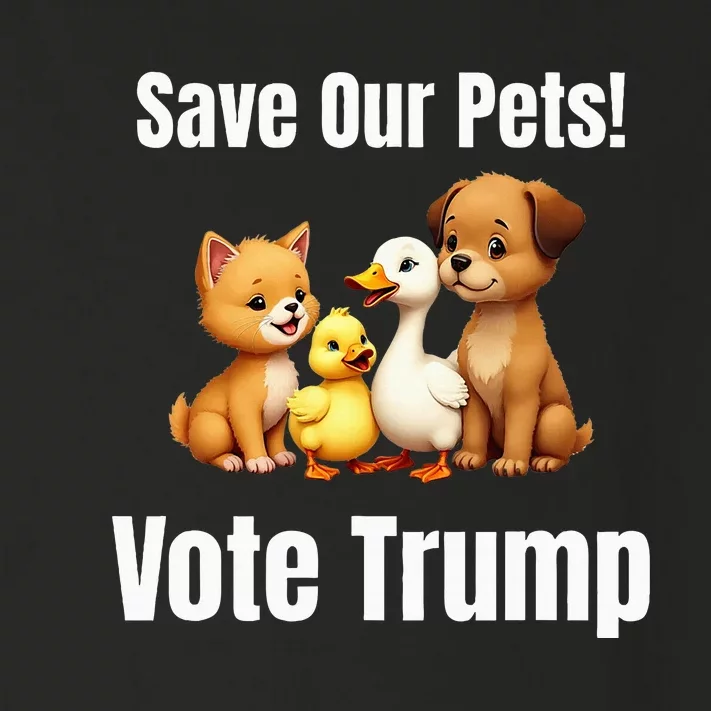 Save Our Pets Vote Trump Political Toddler Long Sleeve Shirt