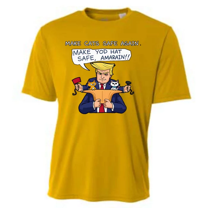 Save Our Pets Cats 2024 Make Pets Safe Again Vote Trump Cooling Performance Crew T-Shirt