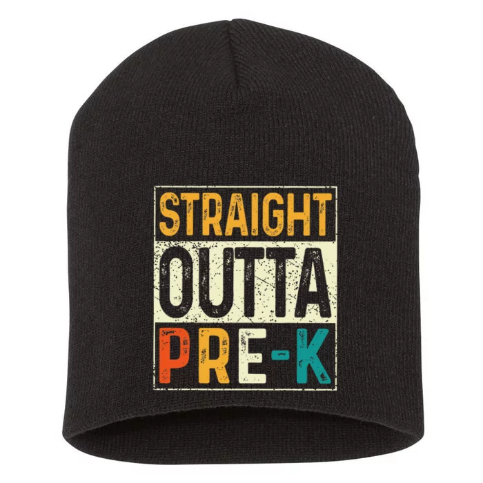 Straight Outta Pre K Preschool Graduation Gifts Short Acrylic Beanie