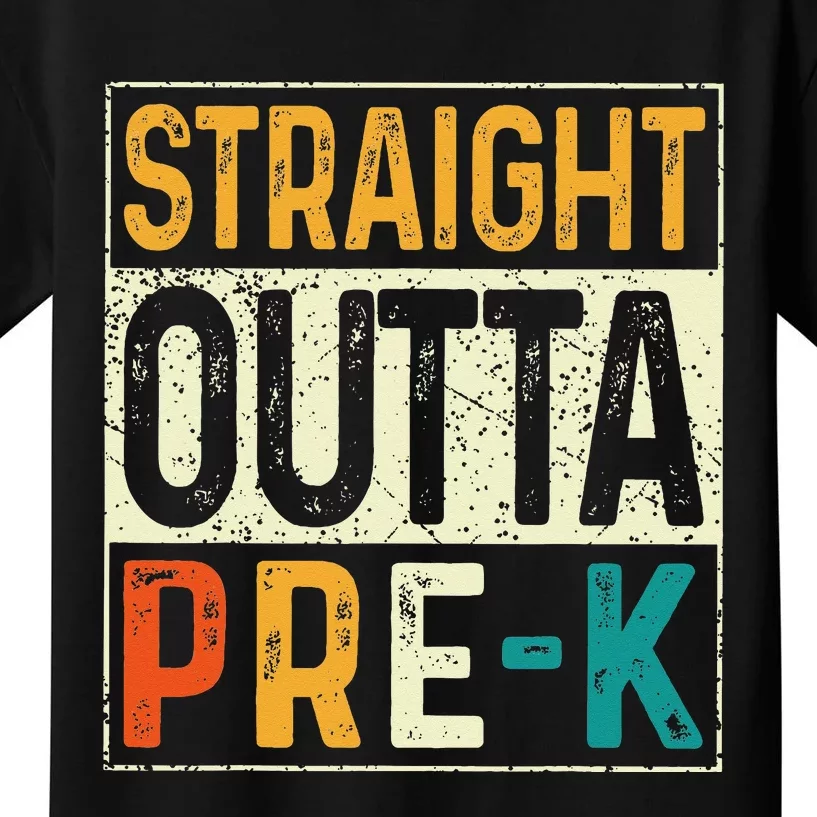 Straight Outta Pre K Preschool Graduation Gifts Kids T-Shirt