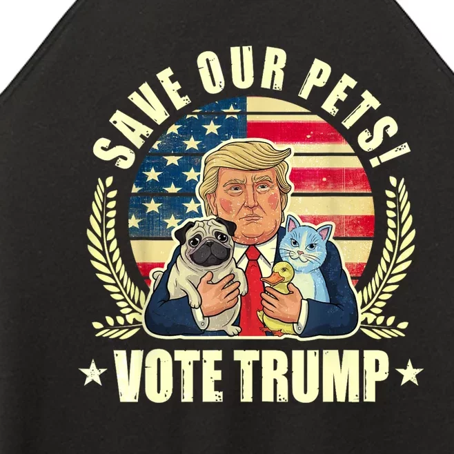 Save Our Pets Vote For Trump 2024 Trump Vance 2024 Election Women’s Perfect Tri Rocker Tank