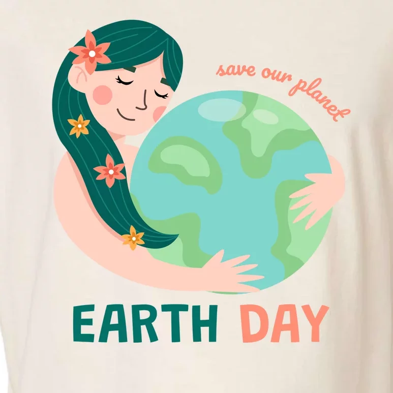 Save Our Planet Mother Earth Cute Garment-Dyed Women's Muscle Tee