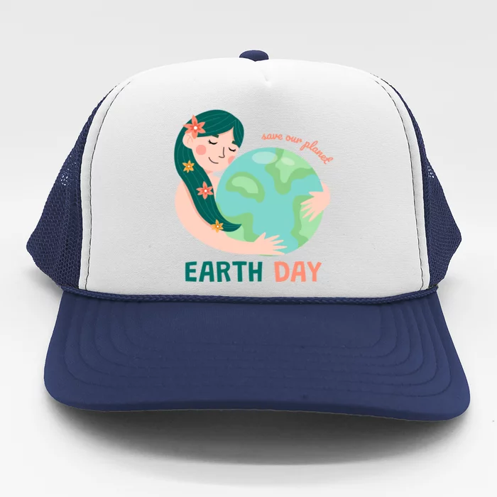 Save Our Planet Mother Earth Cute Trucker Hat