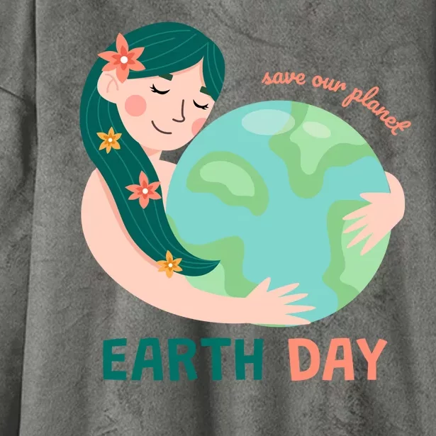 Save Our Planet Mother Earth Cute Hooded Wearable Blanket