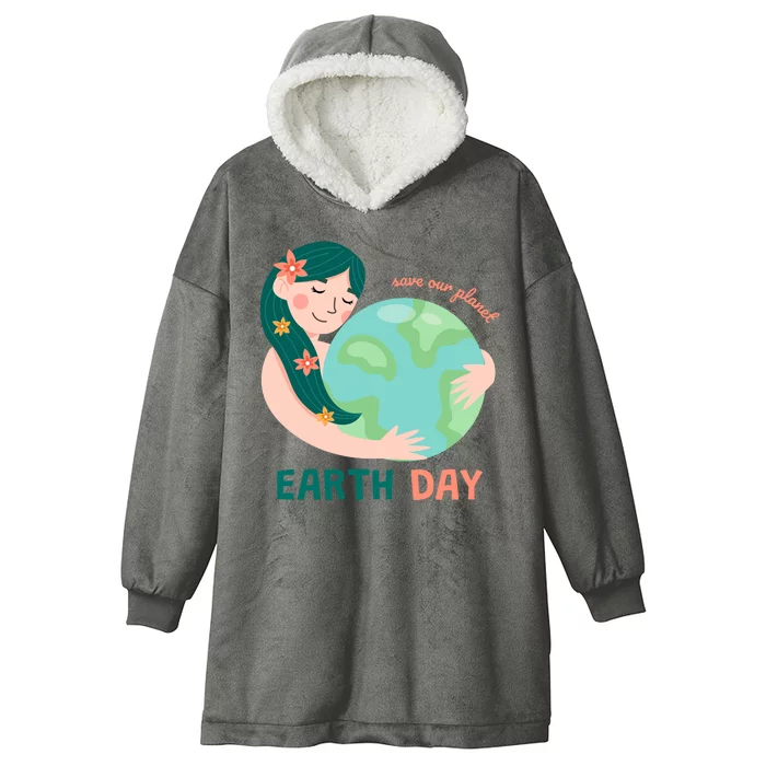 Save Our Planet Mother Earth Cute Hooded Wearable Blanket