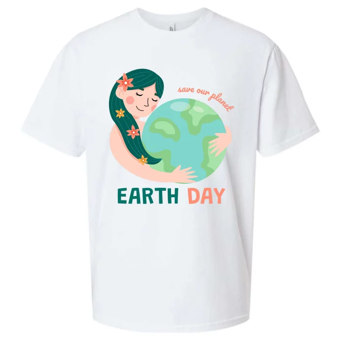 Save Our Planet Mother Earth Cute Sueded Cloud Jersey T-Shirt