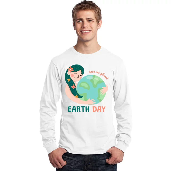 Save Our Planet Mother Earth Cute Tall Long Sleeve T-Shirt