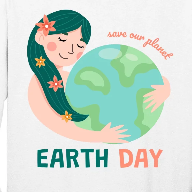 Save Our Planet Mother Earth Cute Tall Long Sleeve T-Shirt