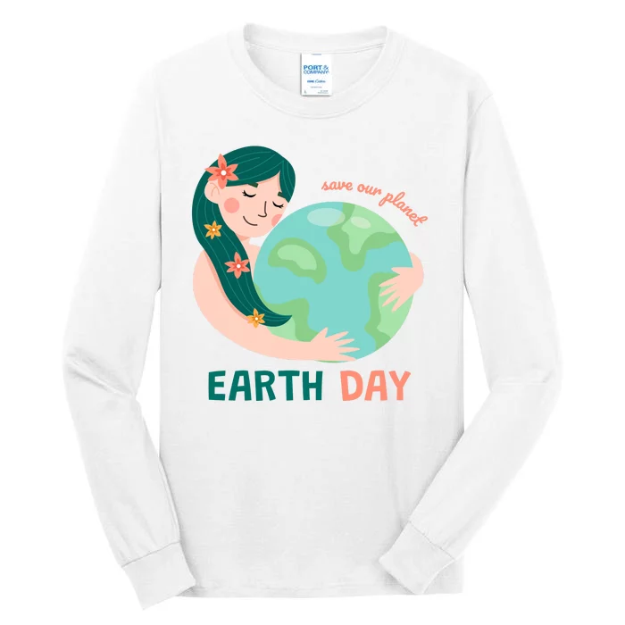 Save Our Planet Mother Earth Cute Tall Long Sleeve T-Shirt