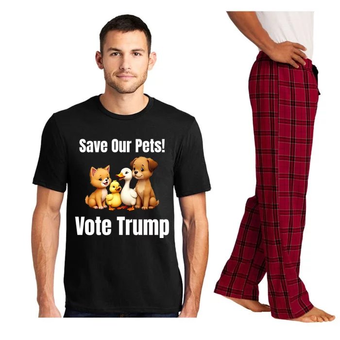 Save Our Pets Vote Trump Funny Political Pajama Set