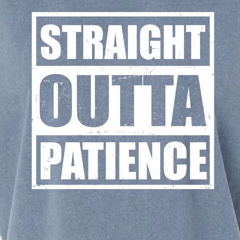 Straight Outta Patience Meme Garment-Dyed Women's Muscle Tee