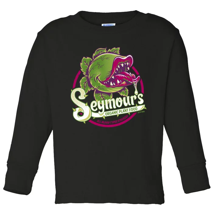 Seymour&X27;S Organic Plant Food Musical Theatre Vintage Cult Movie Toddler Long Sleeve Shirt