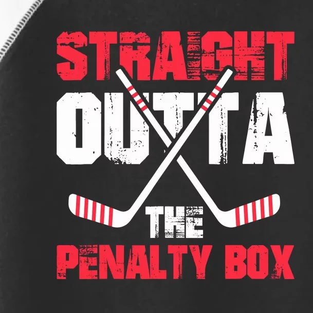 Straight Outta Penalty Box | Ice Hockey Player Toddler Fine Jersey T-Shirt