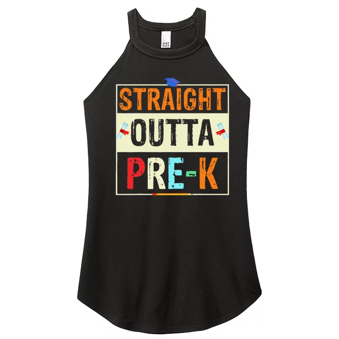 Straight Outta Pre K Preschool Graduation Gifts Women’s Perfect Tri Rocker Tank