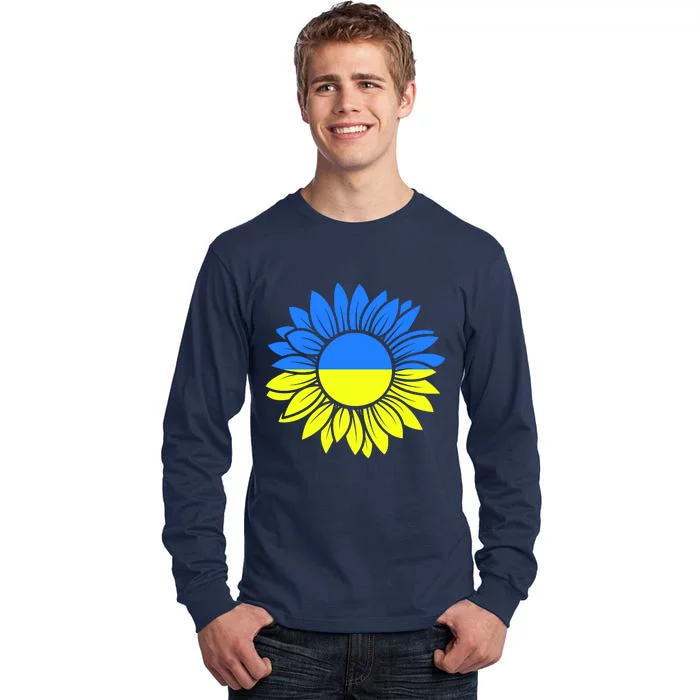 Sunflower Of Peace Ukraine Strong Vyshyvanka Tall Long Sleeve T-Shirt