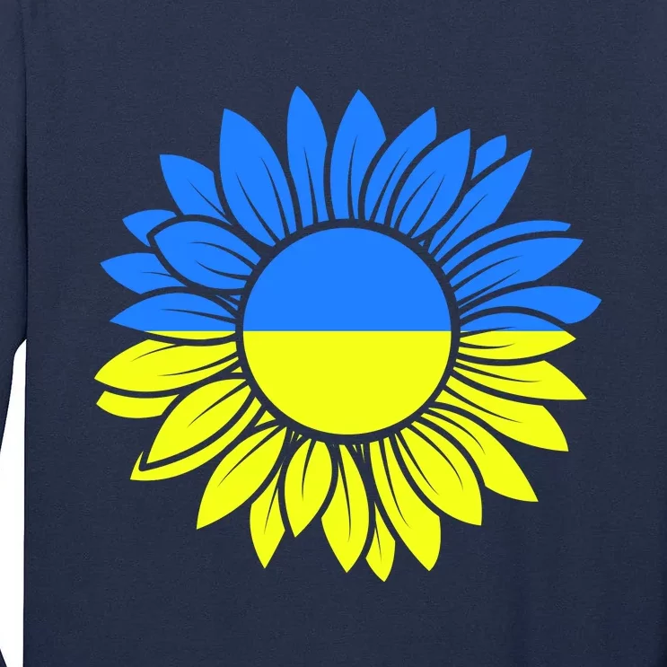 Sunflower Of Peace Ukraine Strong Vyshyvanka Tall Long Sleeve T-Shirt