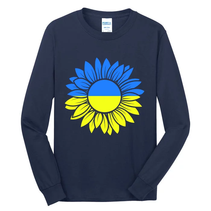 Sunflower Of Peace Ukraine Strong Vyshyvanka Tall Long Sleeve T-Shirt