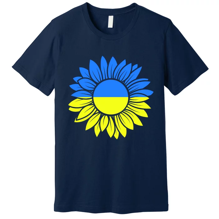 Sunflower Of Peace Ukraine Strong Vyshyvanka Premium T-Shirt