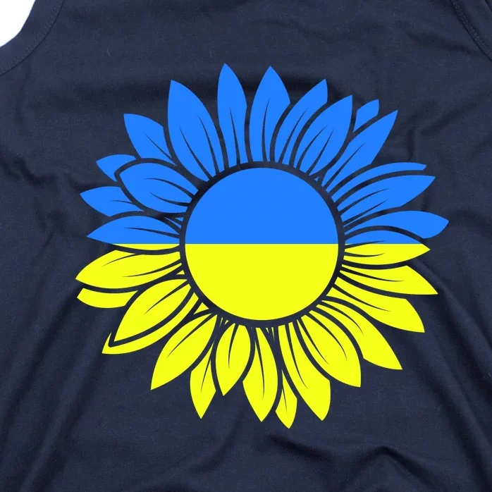 Sunflower Of Peace Ukraine Strong Vyshyvanka Tank Top