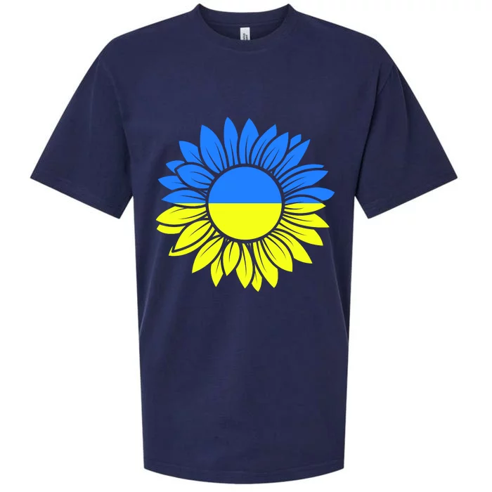 Sunflower Of Peace Ukraine Strong Vyshyvanka Sueded Cloud Jersey T-Shirt