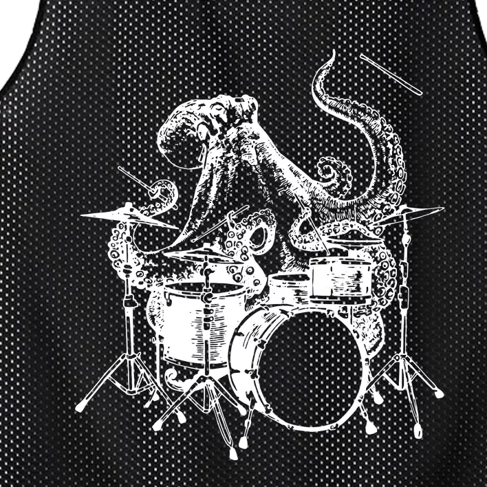 SEEMBO Octopus Playing Drums Drummer Drumming Musician Band Mesh Reversible Basketball Jersey Tank