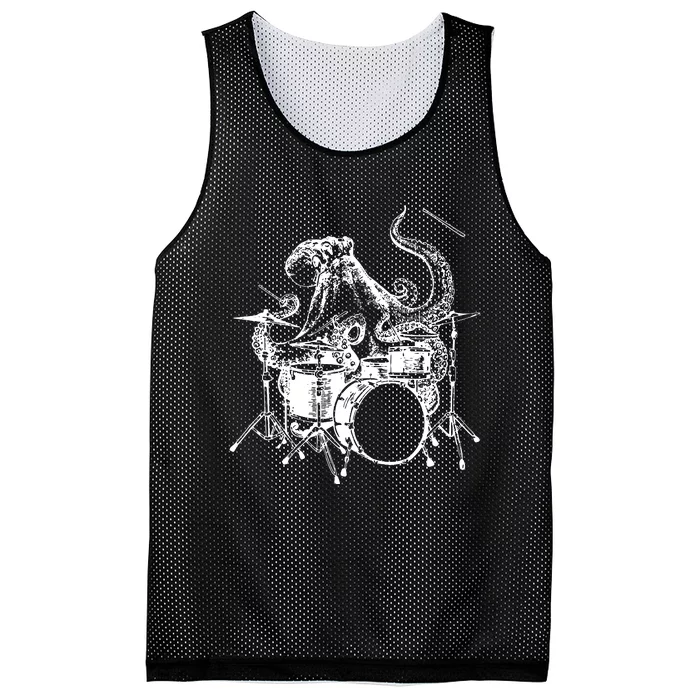 SEEMBO Octopus Playing Drums Drummer Drumming Musician Band Mesh Reversible Basketball Jersey Tank