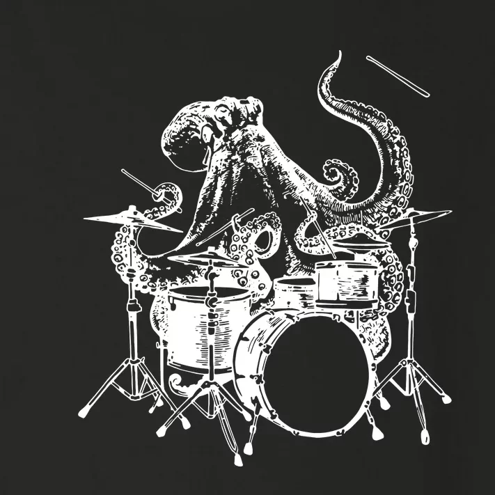 SEEMBO Octopus Playing Drums Drummer Drumming Musician Band Toddler Long Sleeve Shirt