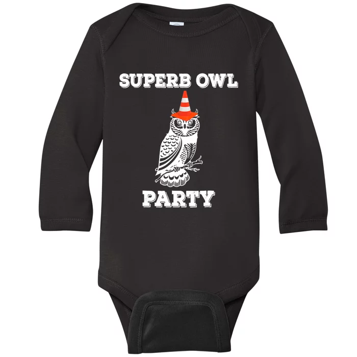 Superb Owl Party What We Do in the Shadows Owl Lover Baby Long Sleeve Bodysuit