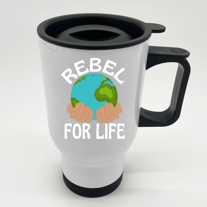 Save Our Planet Extinction Rebellion Climate Care Meaningful Gift Front & Back Stainless Steel Travel Mug