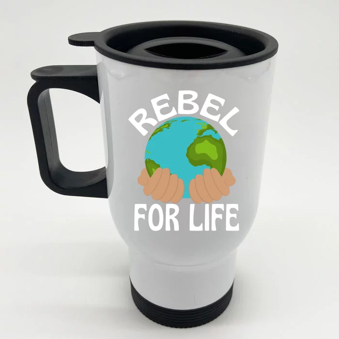 Save Our Planet Extinction Rebellion Climate Care Meaningful Gift Front & Back Stainless Steel Travel Mug