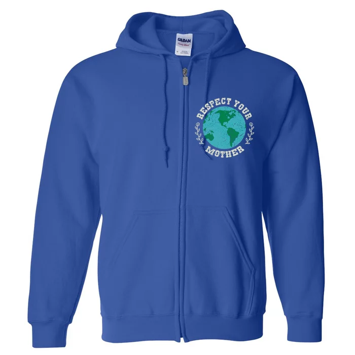 Save Our Planet Global Warming Trees Protection Gift Full Zip Hoodie