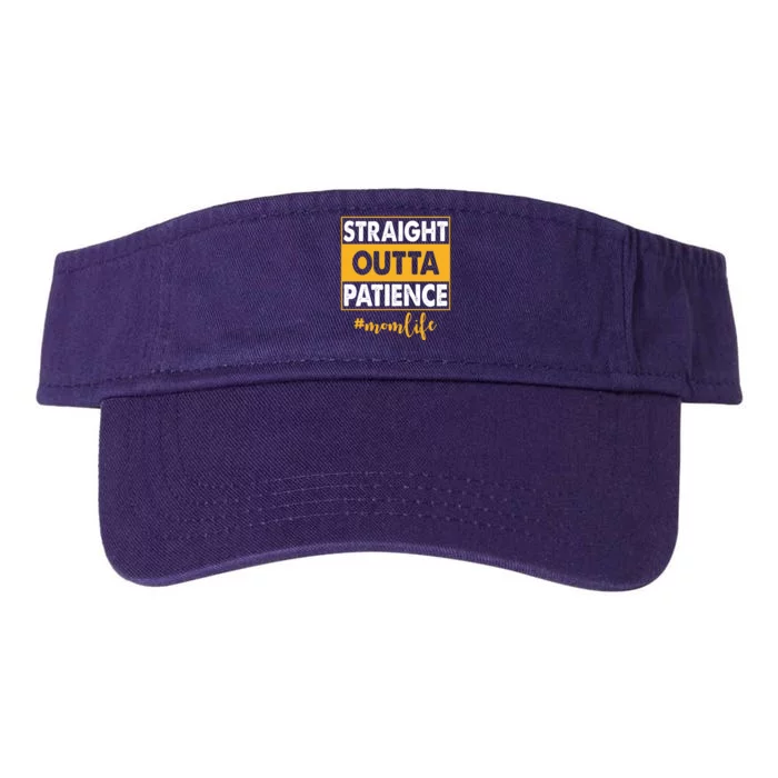 Straight Outta Patience Mom Life Funny Valucap Bio-Washed Visor