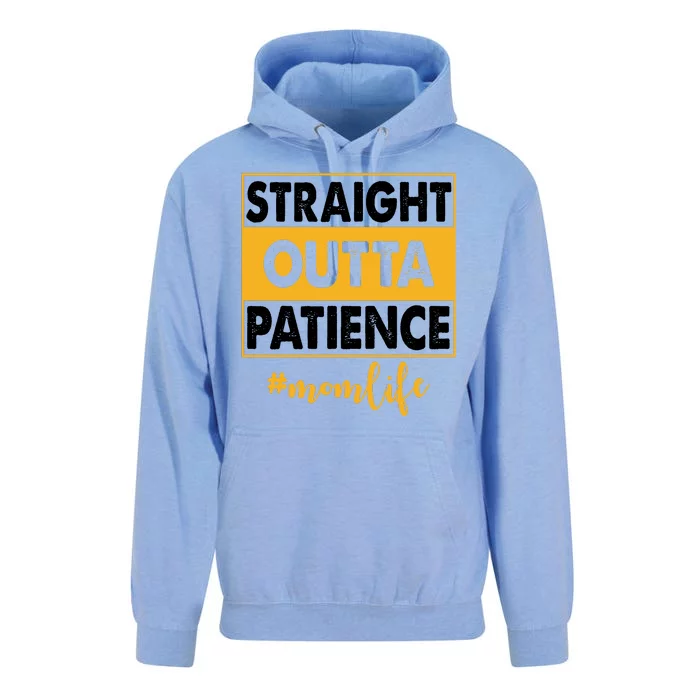 Straight Outta Patience Mom Life Funny Unisex Surf Hoodie