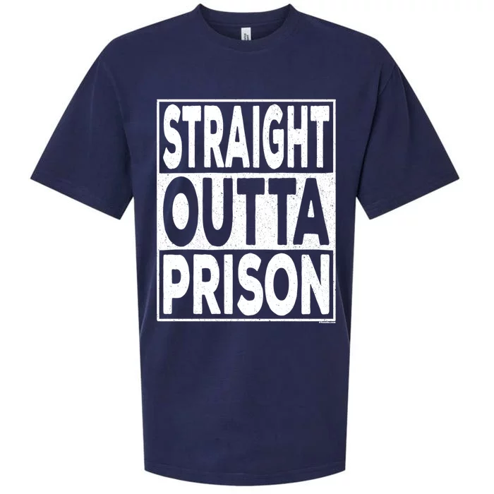 Straight Outta Prison Gift Sueded Cloud Jersey T-Shirt