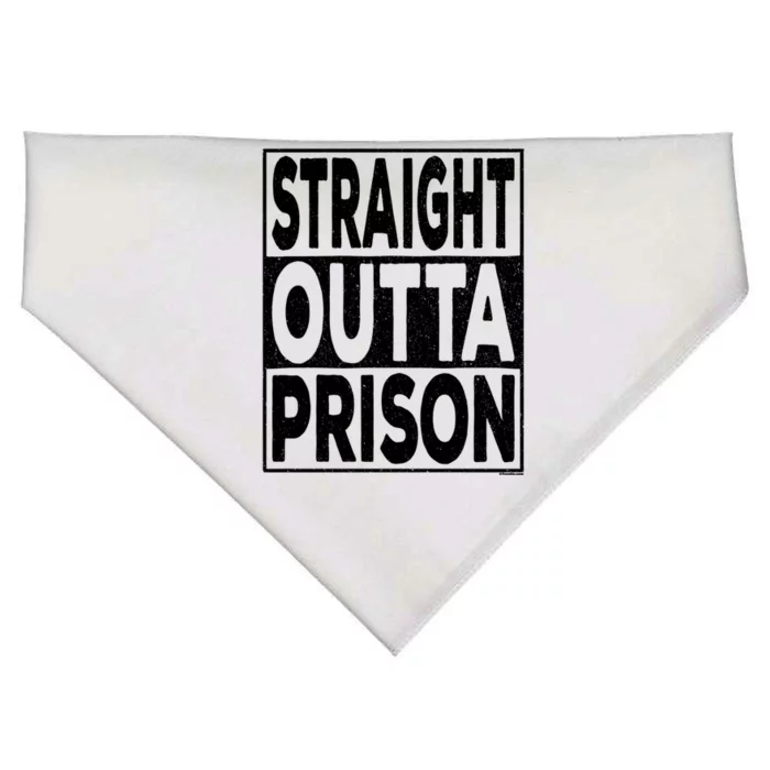 Straight Outta Prison Gift USA-Made Doggie Bandana