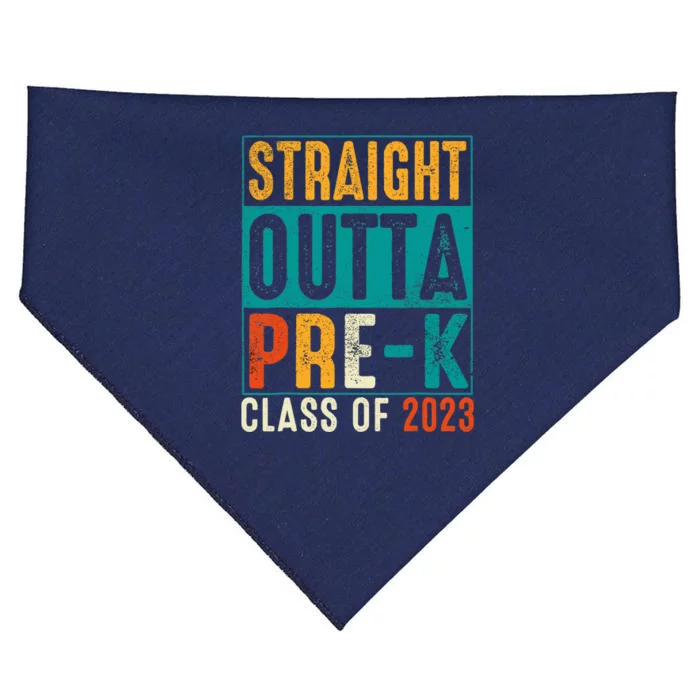 Straight Outta Pre K Preschool Graduation Gifts USA-Made Doggie Bandana