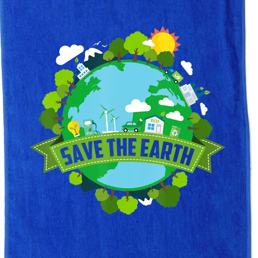 Save Our Planet Earth Day Meaningful Gift Platinum Collection Golf Towel