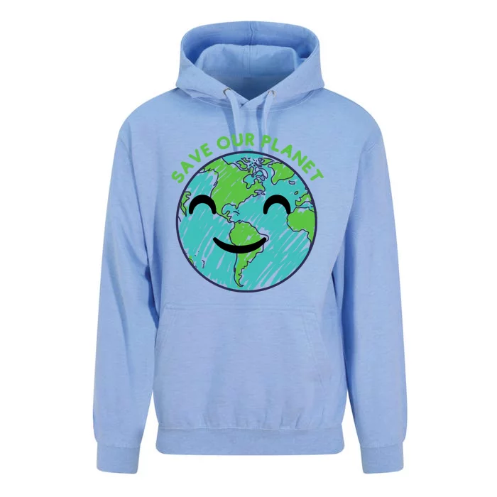 Save Our Planet Earth Day Cute Climate Change Gift Unisex Surf Hoodie