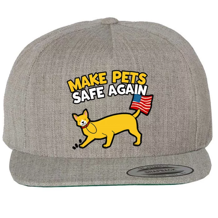 Save Our Pets Cats 2024 Make Pets Safe Again Wool Snapback Cap