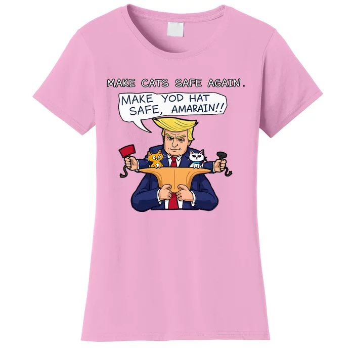 Save Our Pets Cats 2024 Make Pets Safe Again Vote Trump Women's T-Shirt