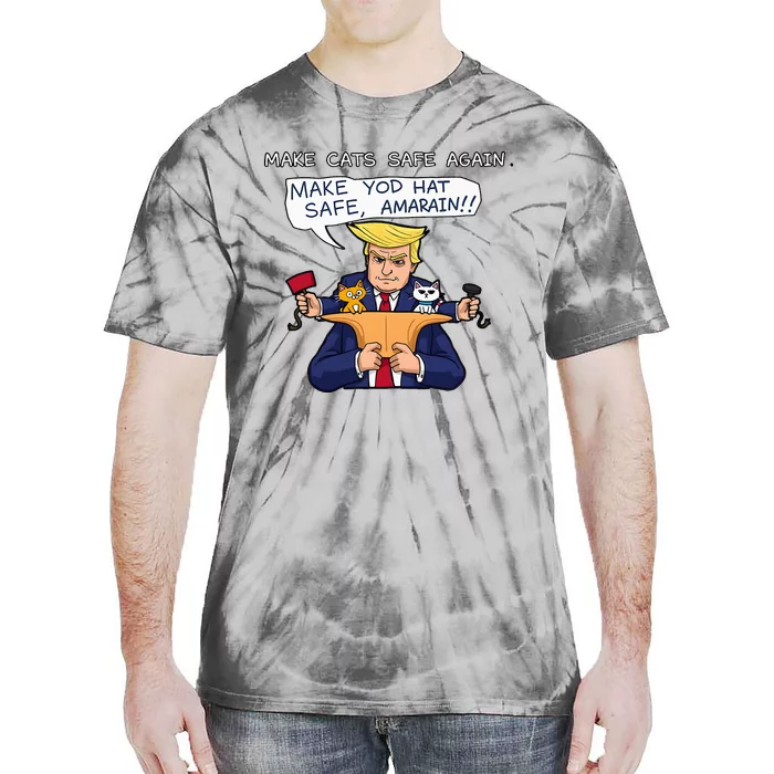 Save Our Pets Cats 2024 Make Pets Safe Again Vote Trump Tie-Dye T-Shirt