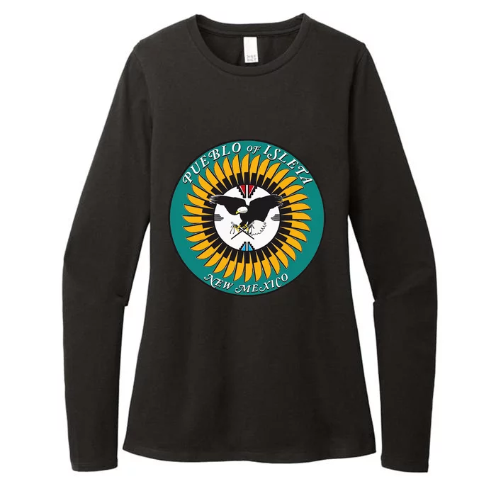 Seal Of Pueblo Of Isleta Indian Reservation Womens CVC Long Sleeve Shirt