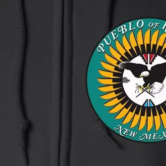 Seal Of Pueblo Of Isleta Indian Reservation Full Zip Hoodie