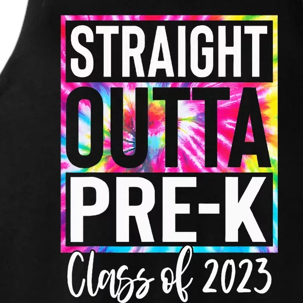 Straight Outta PreK Graduation Last Day Of School Teacher Ladies Tri-Blend Wicking Tank