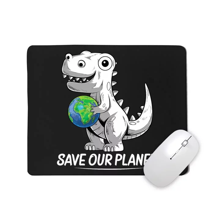 Save Our Planet Earth Day 2024 T Rex Environment Mousepad