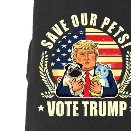 Save Our Pets Vote For Trump 2024 Trump Vance 2024 Election Doggie 3-End Fleece Hoodie