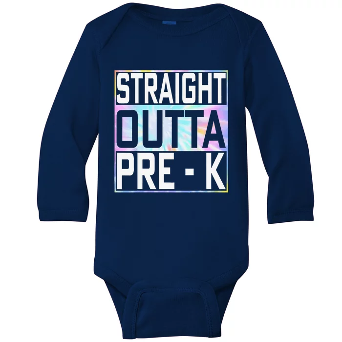 Straight Outta Pre K Preschool Graduation Gifts Baby Long Sleeve Bodysuit